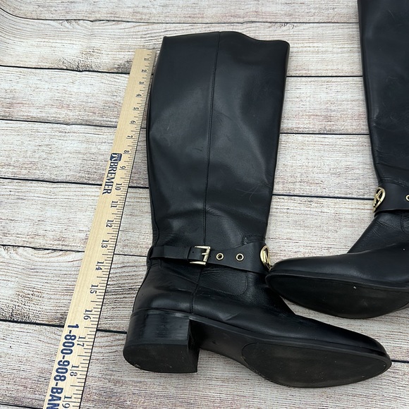 Michael Kors Black and Gold Boots Size 7.5 - Picture 10 of 12